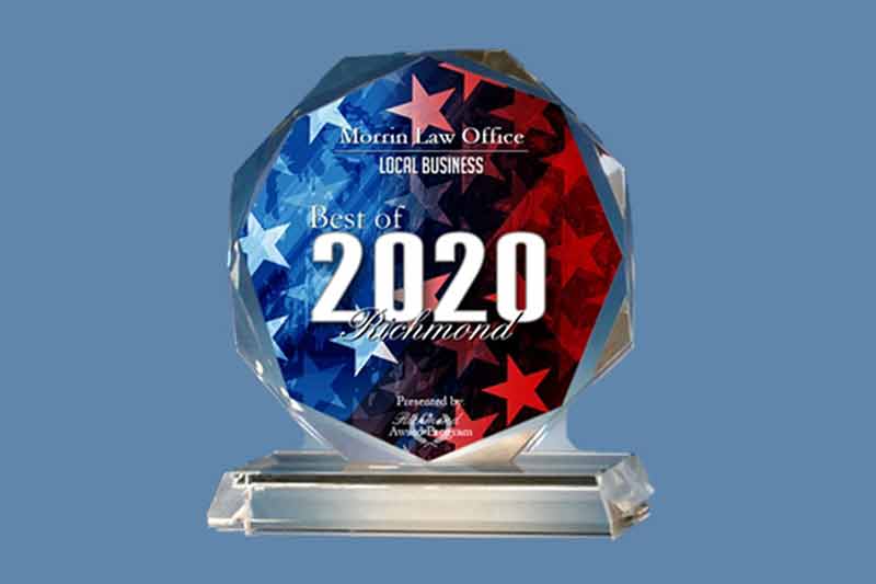 Morrin Law Office Receives 2020 Best of Richmond Award